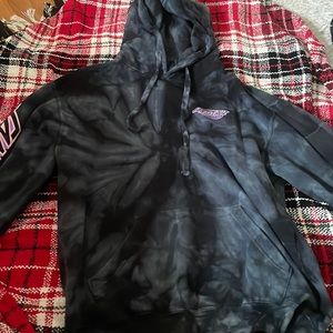 Santa Cruz Balck Tie-Dye Hoodie